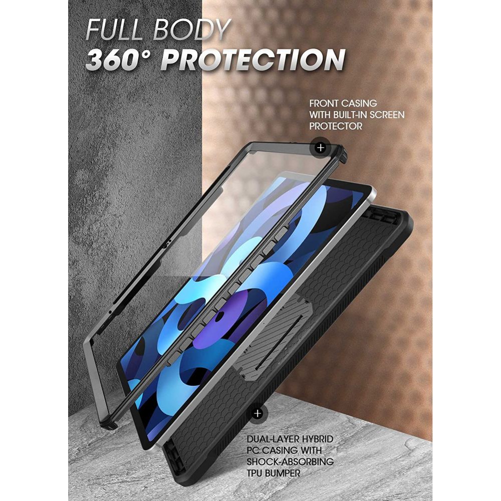 Capa para Apple iPad (2025) / iPad (2022), Supcase, Unicorn Beetle Pro, Preta