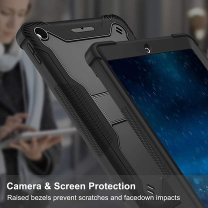 Capa para Apple iPad 9.7 (2018) / 9.7 (2017), Techsuit, Rugged TabShell, Preta