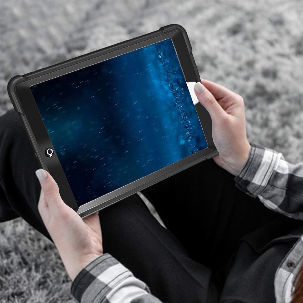 Capa para Apple iPad 9.7 (2018) / 9.7 (2017), Techsuit, Rugged TabShell, Preta