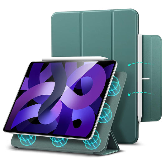 Capa para Apple iPad Air 11 (2024) / Air (2022) / Air (2020) / Pro 11 (2018), ESR, Rebound, Verde Acetinado