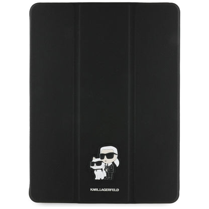 Capa para Apple iPad Air 13 (2026) / Air 13 (2025) / Air 13 (2024), Karl Lagerfeld, Saffiano Karl & Choupette, Preta
