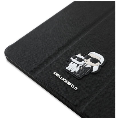 Capa para Apple iPad Air 13 (2026) / Air 13 (2025) / Air 13 (2024), Karl Lagerfeld, Saffiano Karl & Choupette, Preta