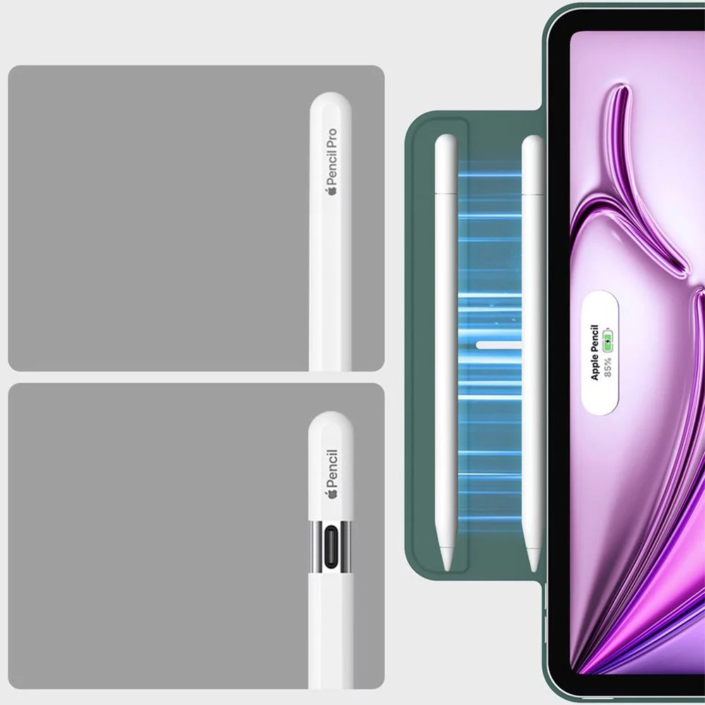 Capa para Apple iPad Air 13 (2026) / Air 13 (2025) / Air 13 (2024) / Pro 12.9 (2022) / Pro 12.9 (2021), ESR, Rebound, Verde Satinado