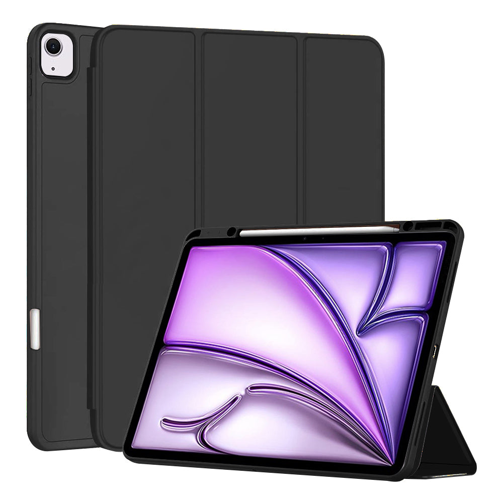 Capa para Apple iPad Air 13 (2026) / Air 13 (2025) / Air 13 (2024), Techsuit, Flex Trifold, Preta