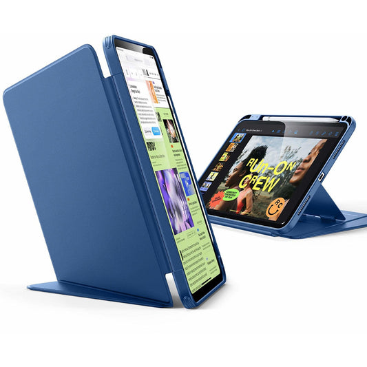 Capa para Apple iPad Pro 11 (2024), ESR, Flip Hybrid com Suporte para Lápis, Azul