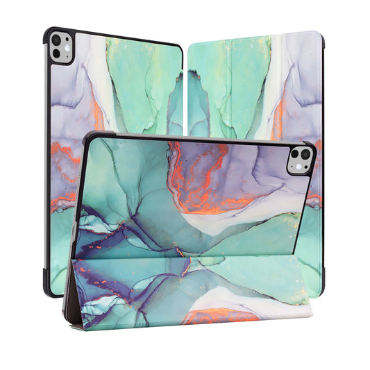 Capa para Apple iPad Pro 11 (2024), Techsuit, FoldPro Green Time, Multicolor