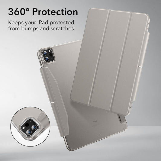 Capa para Apple iPad Pro 13 (2024), ESR, Ascend Trifold, Cinzenta