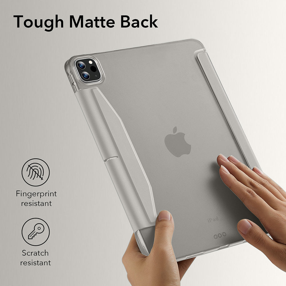 Case for Apple iPad Pro 13 (2024), ESR, Ascend Trifold, Gray