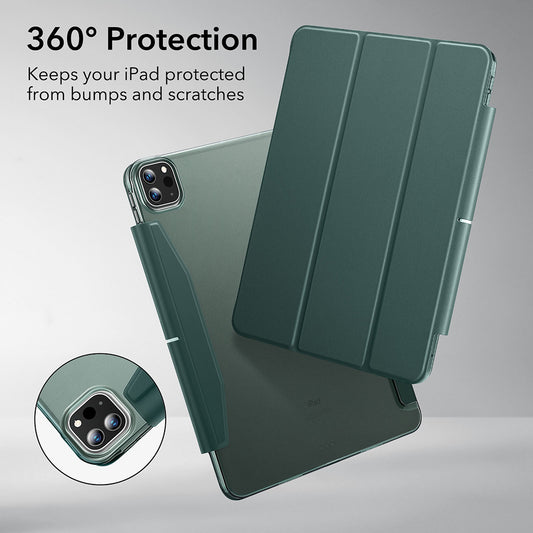 Capa para Apple iPad Pro 13 (2024), ESR, Ascend Trifold, Verde Acetinado