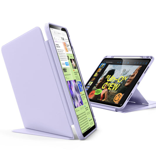 Capa para Apple iPad Pro 13 (2024), ESR, Flip Hybrid com Suporte para Lápis, Roxo