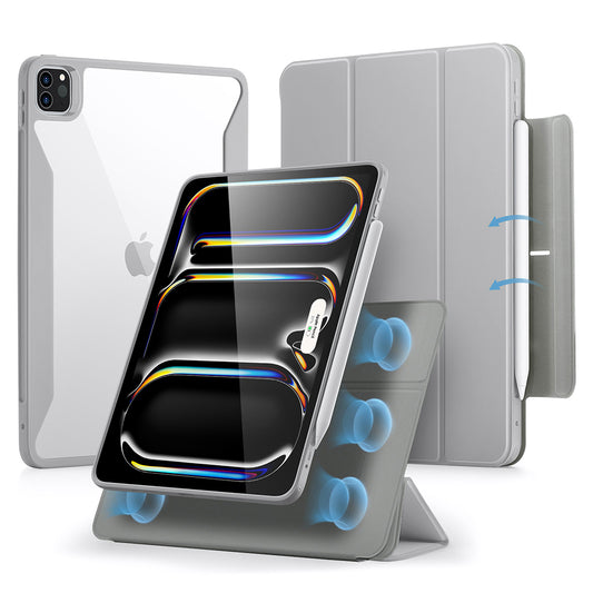 Capa para Apple iPad Pro 13 (2024), ESR, Rebound Hybrid, Cinza
