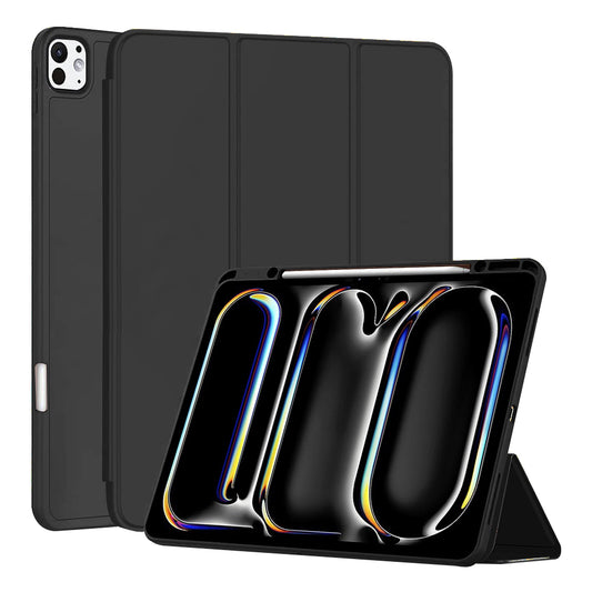 Capa para Apple iPad Pro 13 (2024), Techsuit, Flex Trifold, Preta