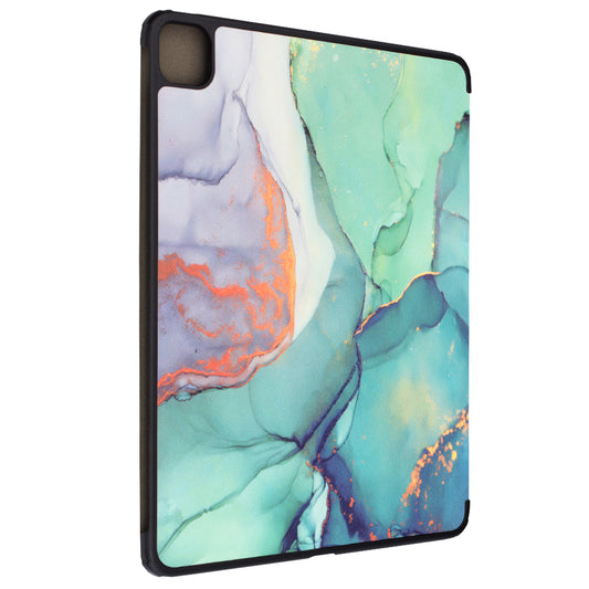 Capa para Apple iPad Pro 13 (2024), Techsuit, FoldPro Green Time, Multicolor