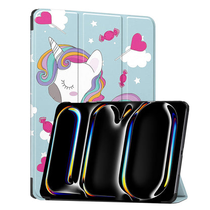 Capa para Apple iPad Pro 13 (2024), Techsuit, FoldPro Unicorn, Multicolor
