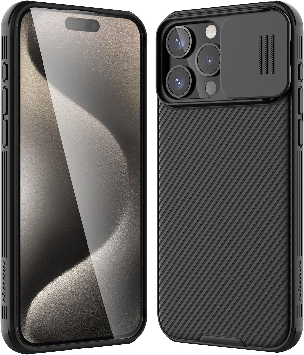 Capa para Apple iPhone 16 Pro, Nillkin, CamShield Pro, Preto 