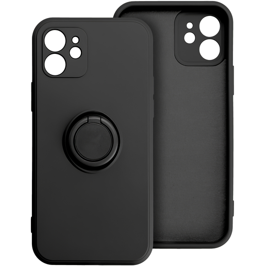 Capa para Apple iPhone 16 Pro Max, OEM, Silicone Ring, Preta