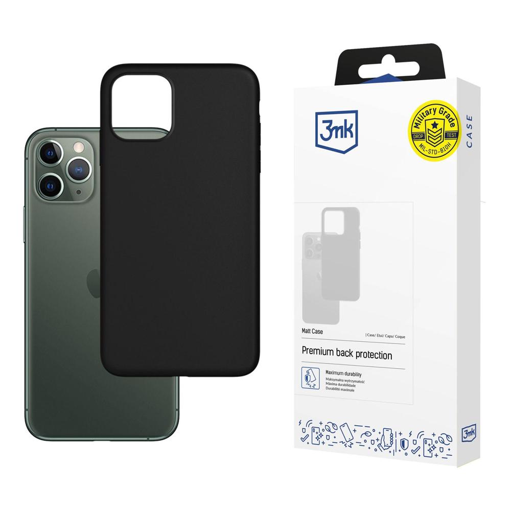 Capa para Apple iPhone 12 / 12 Pro, 3MK, mate, preta