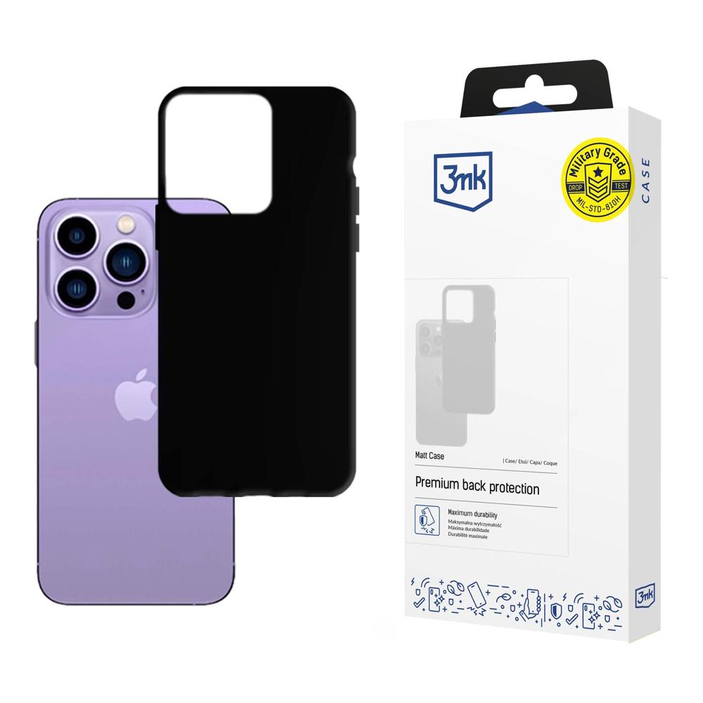 Capa para Apple iPhone 14 Pro Max, 3MK, Preta Fosca