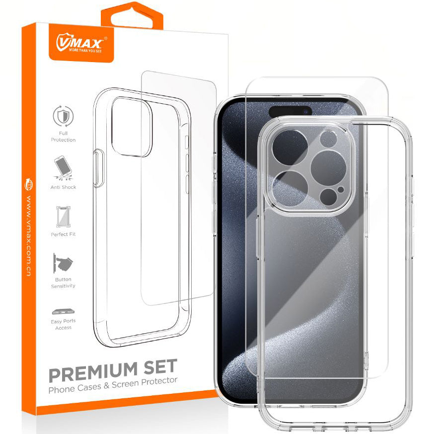 Capa para Apple iPhone 16 Pro Max, Vmax, Premium, Transparente