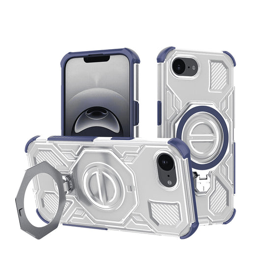 Capa para Apple iPhone 17e / 16e, Techsuit, Carbon Shield Pro, Azul