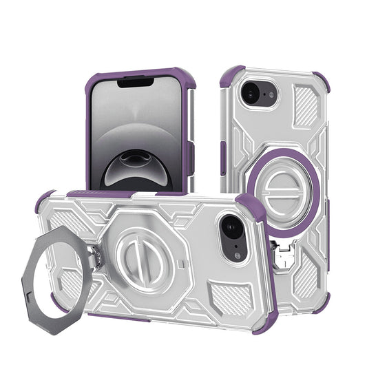 Capa para Apple iPhone 17e / 16e, Techsuit, Carbon Shield Pro, Roxo