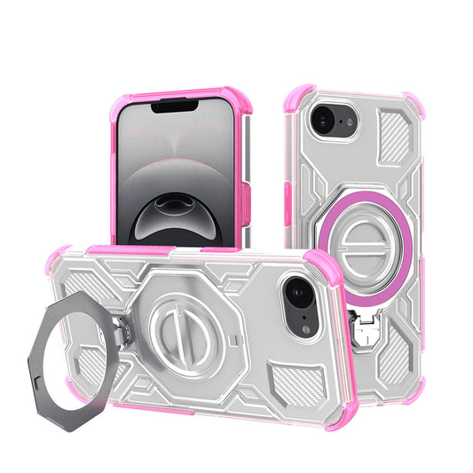 Capa para Apple iPhone 17e / 16e, Techsuit, Carbon Shield Pro, Rosa