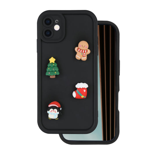 Capa para Apple iPhone 15 Pro, OEM, Ultra Trendy 3D Christmas, Preta
