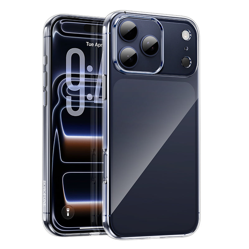 Capa para Apple iPhone 17 Pro Max, Borofone, BI4 Ice, Transparente