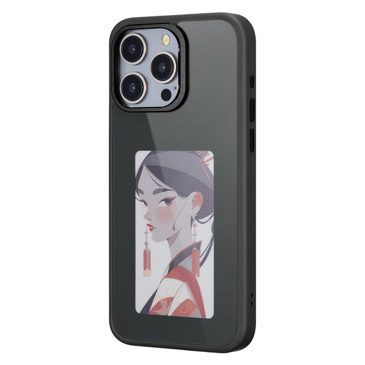 Capa para Apple iPhone 14 Pro, OEM, Ecrã Personalizado E-Ink, Preto