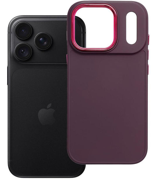 Capa para Apple iPhone 18 Pro / iPhone 17 Pro, OEM, Frame, cor de vinho