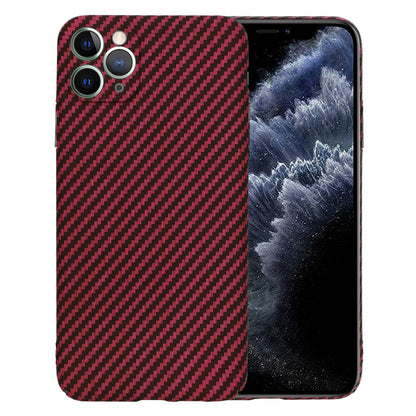 Case for Apple iPhone 11 Pro Max, Techsuit, Carbonite FiberShell, Red