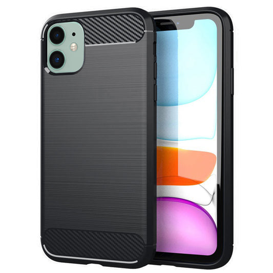 Case for Apple iPhone 11, Techsuit, Carbon, Black