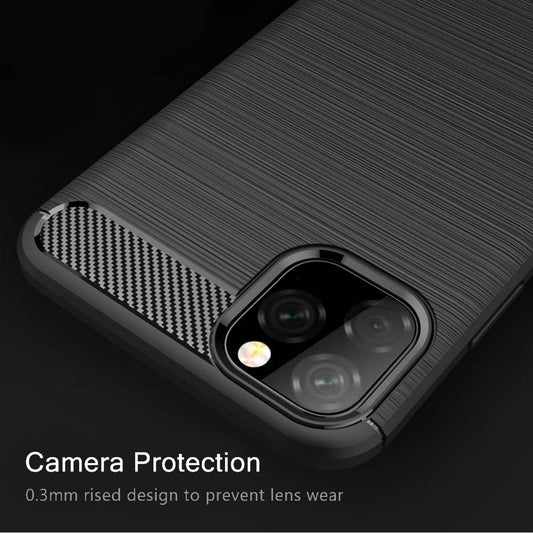 Case for Apple iPhone 11, Techsuit, Carbon, Black