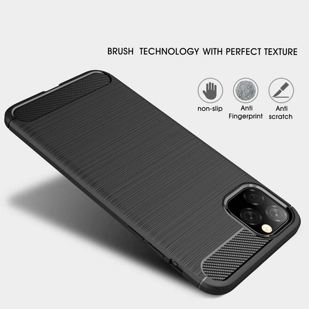 Capa para Apple iPhone 11, Techsuit, Carbono, Preta
