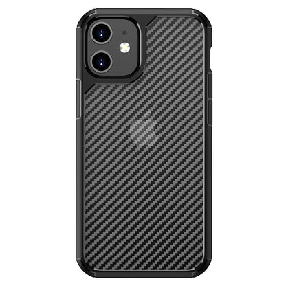Capa para Apple iPhone 12 / 12 Pro, Techsuit, CarbonFuse, Preta