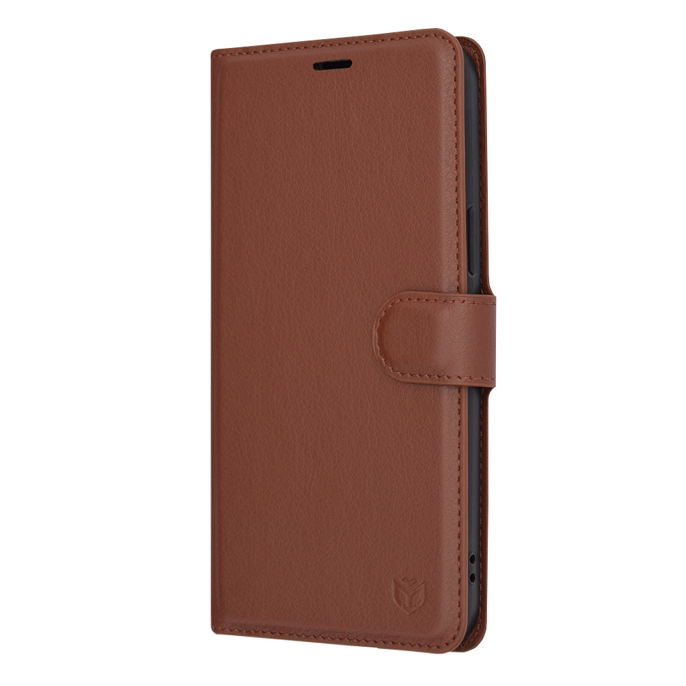 Capa para Apple iPhone 12 Pro Max, Techsuit, Leather Folio, Castanha