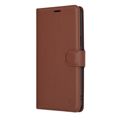 Capa para Apple iPhone 12 Pro Max, Techsuit, Leather Folio, Castanha