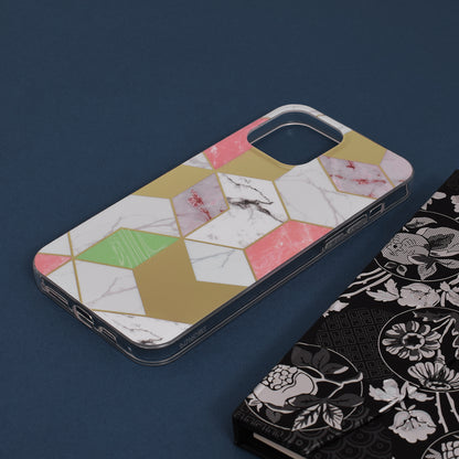 Capa para Apple iPhone 13 Pro Max, Techsuit, Marble, Roxo