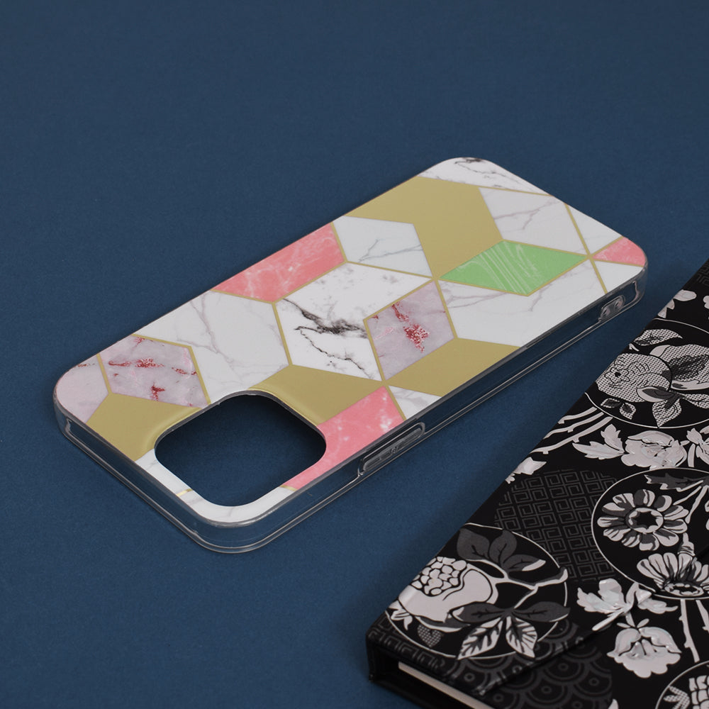 Capa para Apple iPhone 13 Pro Max, Techsuit, Marble, Roxo