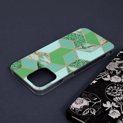 Capa para Apple iPhone 13 Pro Max, Techsuit, Marble, Verde