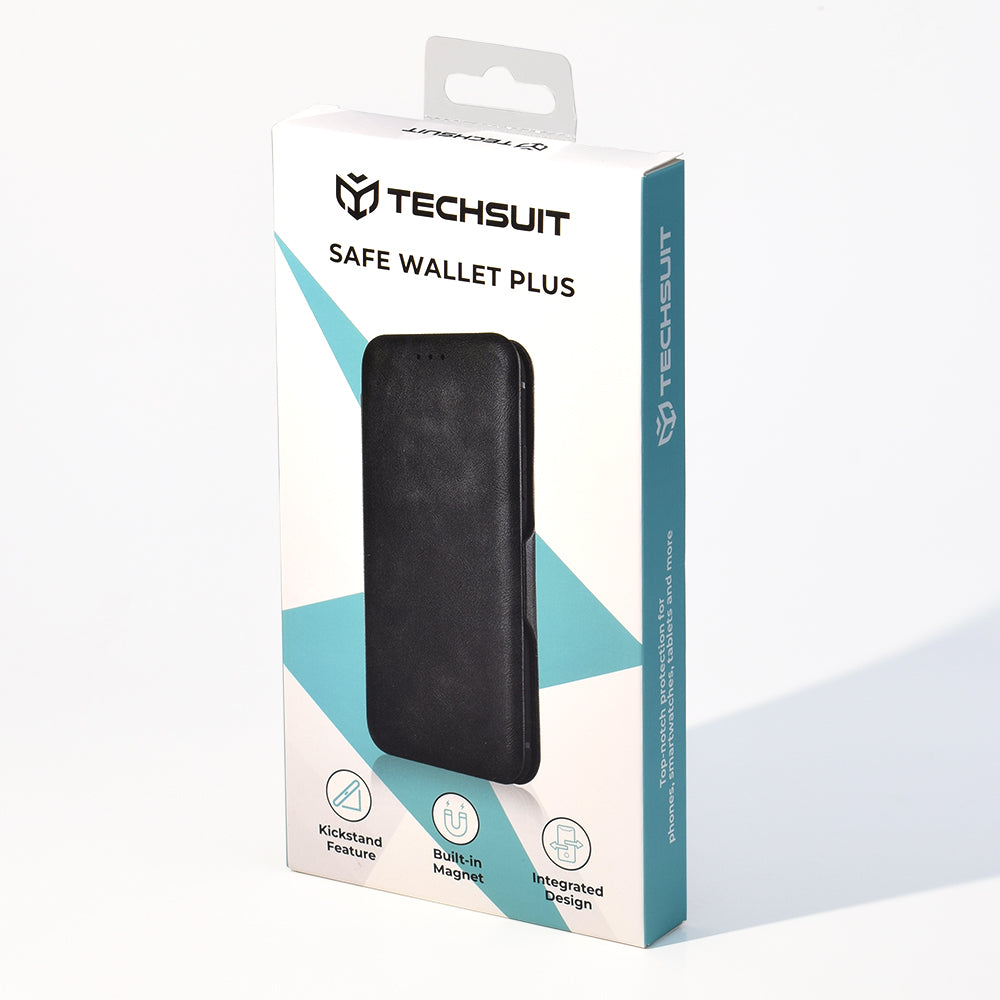 Capa para Apple iPhone 13 Pro Max, Techsuit, Safe Wallet Plus, Preta