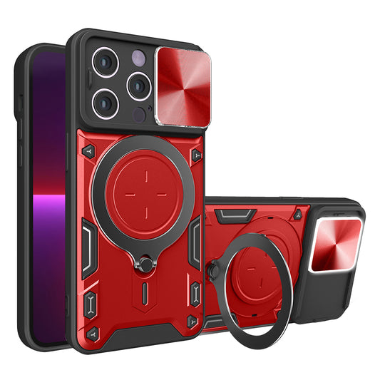 Capa para Apple iPhone 13 Pro, Techsuit, CamGuard Pro, Vermelha