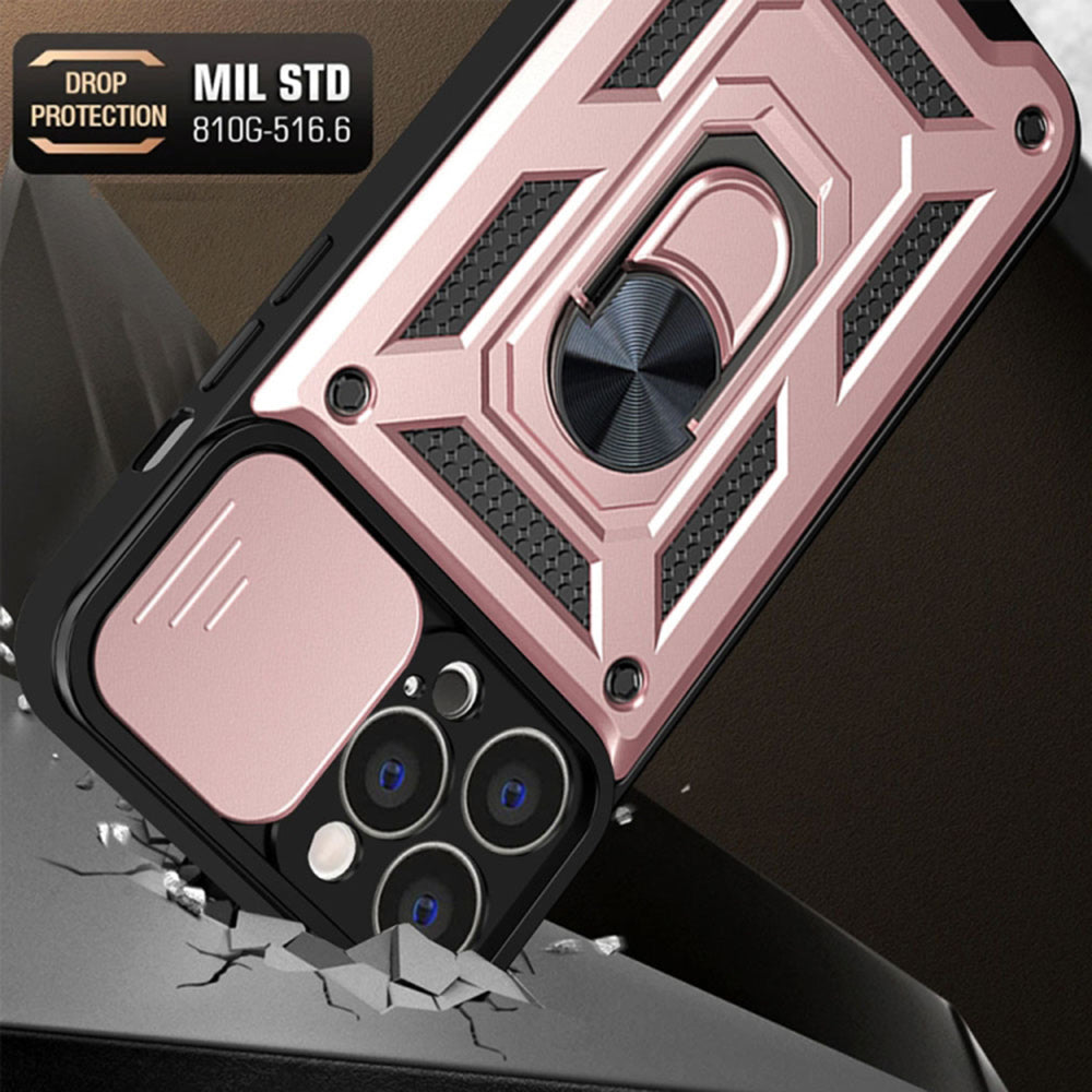 Capa para Apple iPhone 13 Pro, Techsuit, CamShield, Rosa