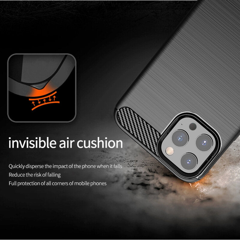 Capa para Apple iPhone 13 Pro, Techsuit, Carbono, Preta