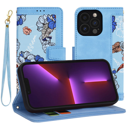 Capa para Apple iPhone 13 Pro, Techsuit, FlipCraft, Azul