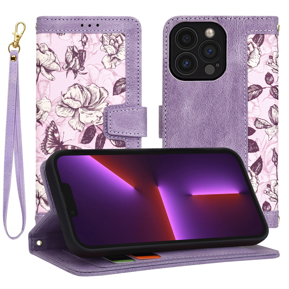 Capa para Apple iPhone 13 Pro, Techsuit, FlipCraft, Roxo