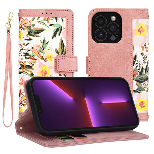 Capa para Apple iPhone 13 Pro, Techsuit, FlipCraft, Rosa