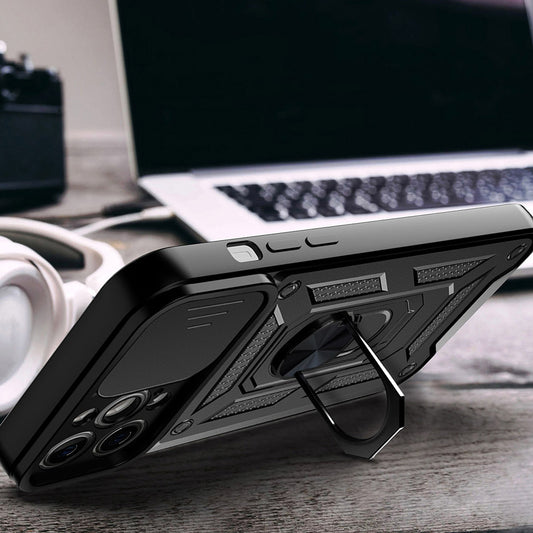 Capa para Apple iPhone 13, Techsuit, CamShield, Preta
