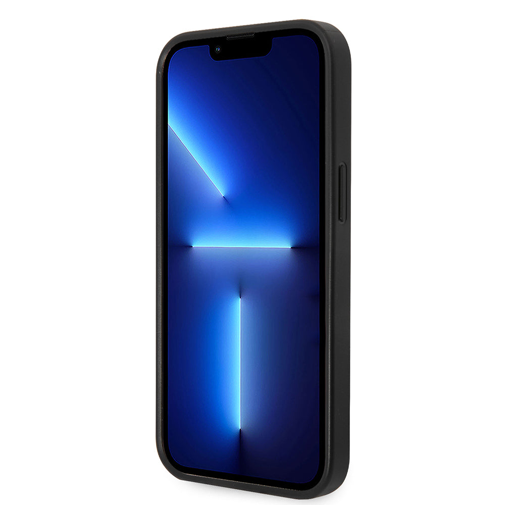 Capa para Apple iPhone 14 Plus, Karl Lagerfeld, Saffiano Karl's Head, Preta