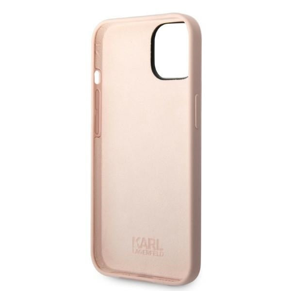 Capa para Apple iPhone 14 Plus, Karl Lagerfeld, Silicone Ikonik Karl, Rosa